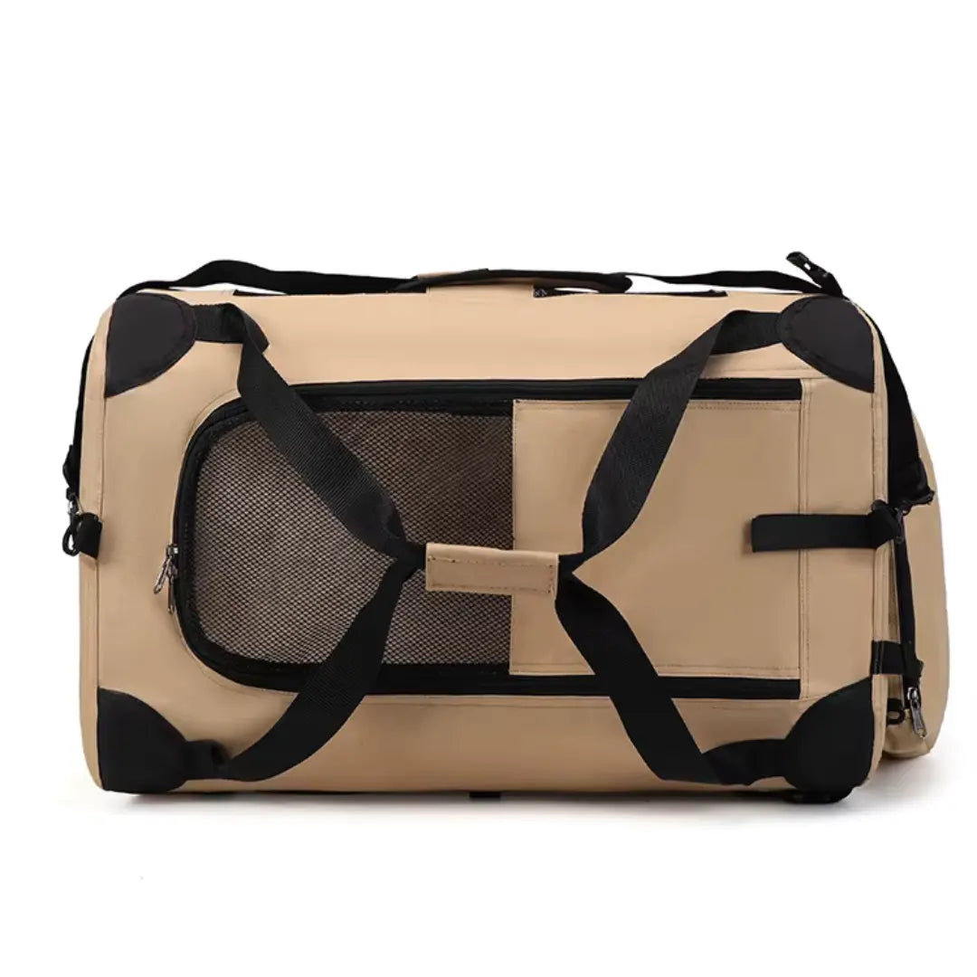 Trasportino per cani e gatti sicuro da usare in auto traspirante con rete