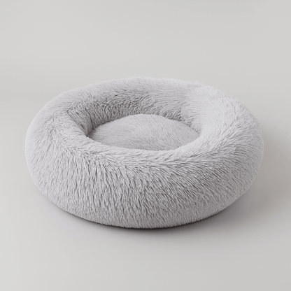 Cuccia cane interno con cuscino imbottito e tessuto traspirante 