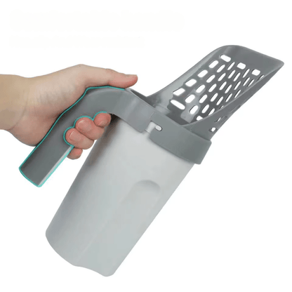 Paletta lettiera gatto ergonomica con manico antiscivolo