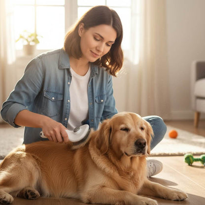 Pettine autopulente donna con cane Pettine morbido delicato massaggiante