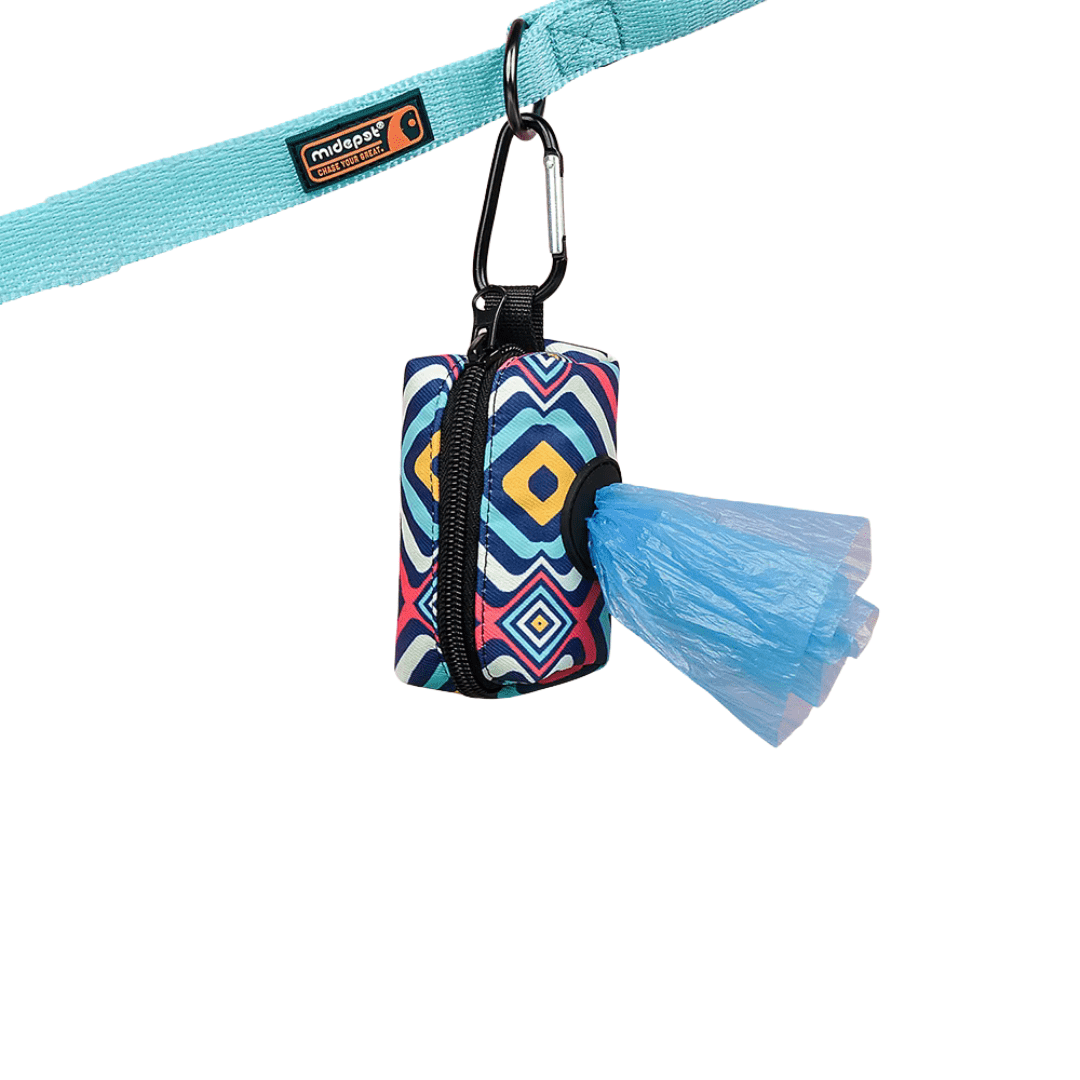 Porta sacchetti cane con moschettone sacchetti per bisogni animali