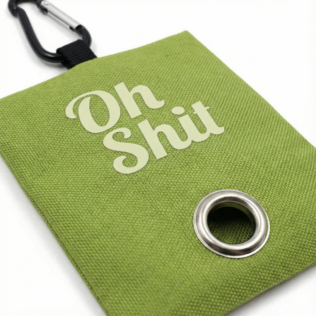 Prospettiva ingrandita frontale del sacchetto dispenser