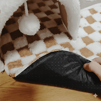 Dettaglio antiscivolo tunnel per gatti 