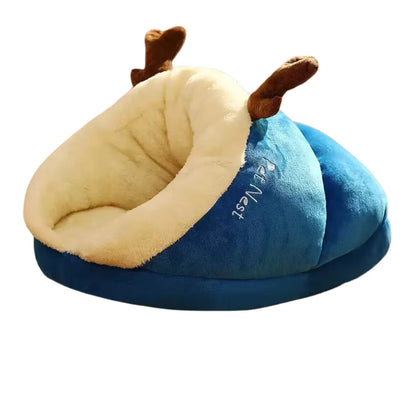 cuccia morbida per cani e gatti blue