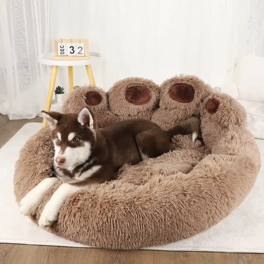 Pet bed rotondo per cani, comfort e calma, adatto ad ambienti domestici moderni
